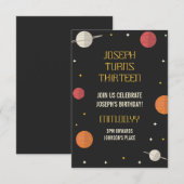 Moderner Kindergeburtstag Einladung (Vorne/Hinten)