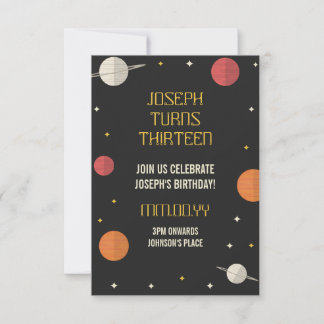 Moderner Kindergeburtstag Einladung