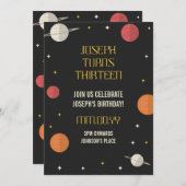 Moderner Kindergeburtstag Einladung (Vorne/Hinten)