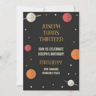 Moderner Kindergeburtstag Einladung