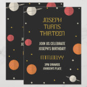 Moderner Kindergeburtstag Einladung (Vorne/Hinten)