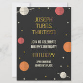 Moderner Kindergeburtstag Einladung (Rückseite)