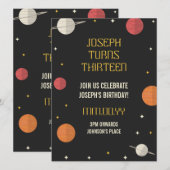 Moderner Kindergeburtstag Einladung (Vorne/Hinten)