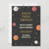 Moderner Kindergeburtstag Magneteinladung (Vorderseite)