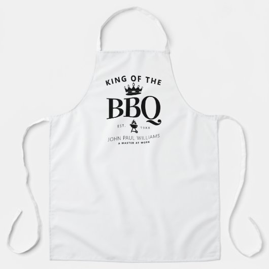 Moderner King of the GRILLEN Crown Feinschmecker V Schürze (Vorderseite)