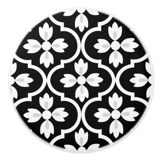 Moderner Klassiker Spanisch Mittelmeer schwarz, we Keramikknauf (Vorderseite)