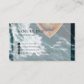 Moderner, klassischer, einzigartiger QR-Code für B Visitenkarte (Rückseite)