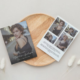 Moderner klassischer Foto Collage Abschluss Ankündigung