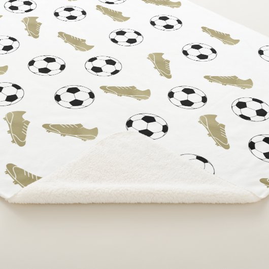 Moderner klassischer Fußball reinigt Ball Football Sherpadecke (3/4)