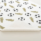 Moderner klassischer Fußball reinigt Ball Football Sherpadecke (3/4)