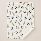 Moderner klassischer Fußball reinigt Ball Football Sherpadecke (Vorderseite)