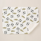 Moderner klassischer Fußball reinigt Ball Football Sherpadecke (Vorderseite (Horizontal))