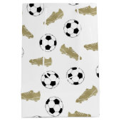 Moderner klassischer Fußball reinigt Ball Mittlere Geschenktüte (Rückseite)