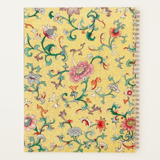 Moderner Klassischer GelbChinoiserie Planer (Rückseite)