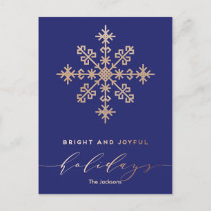 Moderner klassischer, heller, fröhlicher Rot- und Feiertagspostkarte