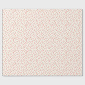 Moderner Klassischer Weihnachtsroter Polka Dot Geschenkpapier (Flach)