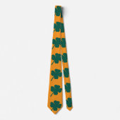 Moderner Klee St. Patricks Tag  Krawatte (Vorderseite)