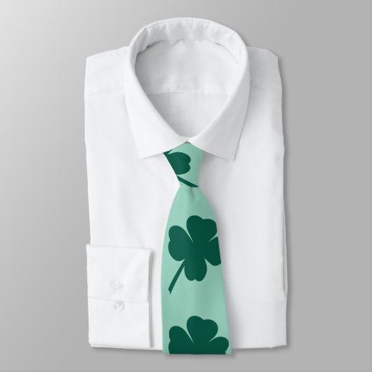 Moderner Klee St. Patricks Tag Krawatte (Gebunden)