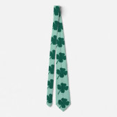 Moderner Klee St. Patricks Tag Krawatte (Rückseite)