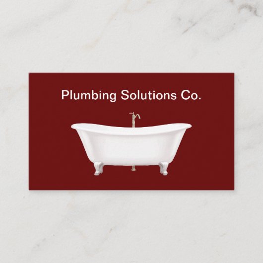 Moderner Klempnerdienst Visitenkarte (Vorderseite)