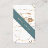 Moderner, knackiger, weißer Stylist Beruflich Visitenkarte (Vorderseite)