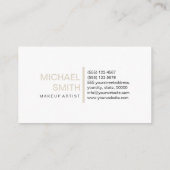 Moderner Knochen Elegantes Berufliches Schlichtes  Visitenkarte (Rückseite)