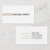 Moderner Knochen Elegantes Berufliches Schlichtes Visitenkarte (Vorne/Hinten)