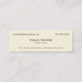 Moderner Knochen Mini Visitenkarte (Vorderseite)