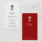 Moderner Koch/Catering/Restaurant Visitenkarte (Vorne/Hinten)