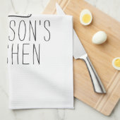 Moderner Koch Cook Hat Monogram Einfach Stilvoller Geschirrtuch (Viertel Falte)