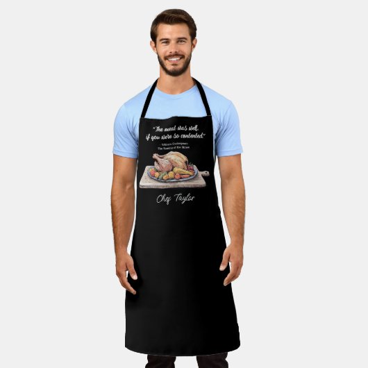 Moderner Koch Funny Shakespeare Cook Zitat Schürze (Getragen)
