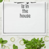 Moderner KOCH IM HAUS Funny Zitat Geschirrtuch (Gefaltet)