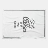 Moderner KOCH IM HAUS Funny Zitat Geschirrtuch (Horizontal)