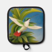 Moderner Kolibri Topflappen (Vorderseite)