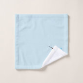 Moderner Kolibri und Blume auf Hellblau Badhandtuch Set (Waschlappen)