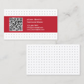 Moderner Kommerzieller QR-Code Visitenkarte (Vorne/Hinten)