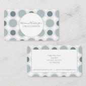 Moderner, konzentrierter Circles-Designer Mitte de Visitenkarte (Vorne/Hinten)