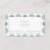 Moderner, konzentrierter Circles-Designer Mitte de Visitenkarte (Rückseite)