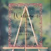 Moderner, koppler Glitzer Empfang Acrylschild (Neutral)