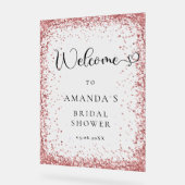 Moderner, koppler Glitzer Empfang Acrylschild (Winkel)