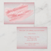 Moderner Korallenriff Begleitkarte (Vorne/Hinten)