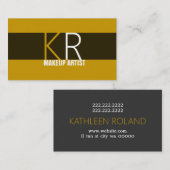Moderner Kosmetologiesalon für Künstler Visitenkarte (Vorne/Hinten)
