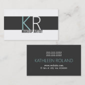 Moderner Kosmetologiesalon für Künstler Visitenkarte (Vorne/Hinten)