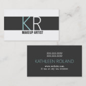Moderner Kosmetologiesalon für Künstler Visitenkarte (Vorne/Hinten)