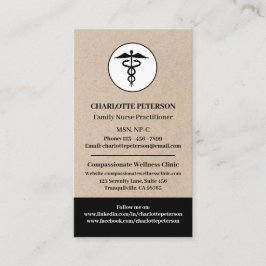 Moderner Krankenpfleger Visitenkarte