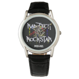 Moderner Krasser Tech Rockstar Armbanduhr