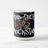 Moderner Krasser Tech Rockstar Kaffeetasse (Mittel)