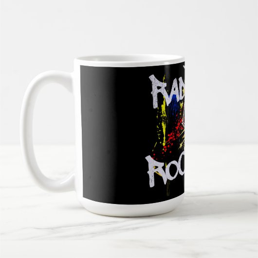 Moderner Krasser Tech Rockstar Kaffeetasse (Links)