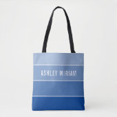 MODERNER kreativer Ober-Farbverlauf ROYAL BLUE Tasche (Vorderseite)