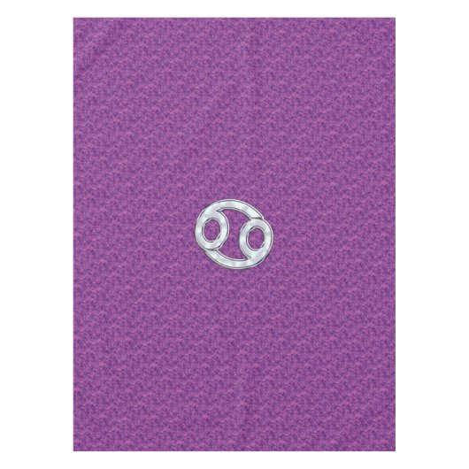 Moderner Krebs Zodiac signieren Pink Digital Camou Tischdecke (Vorderseite)